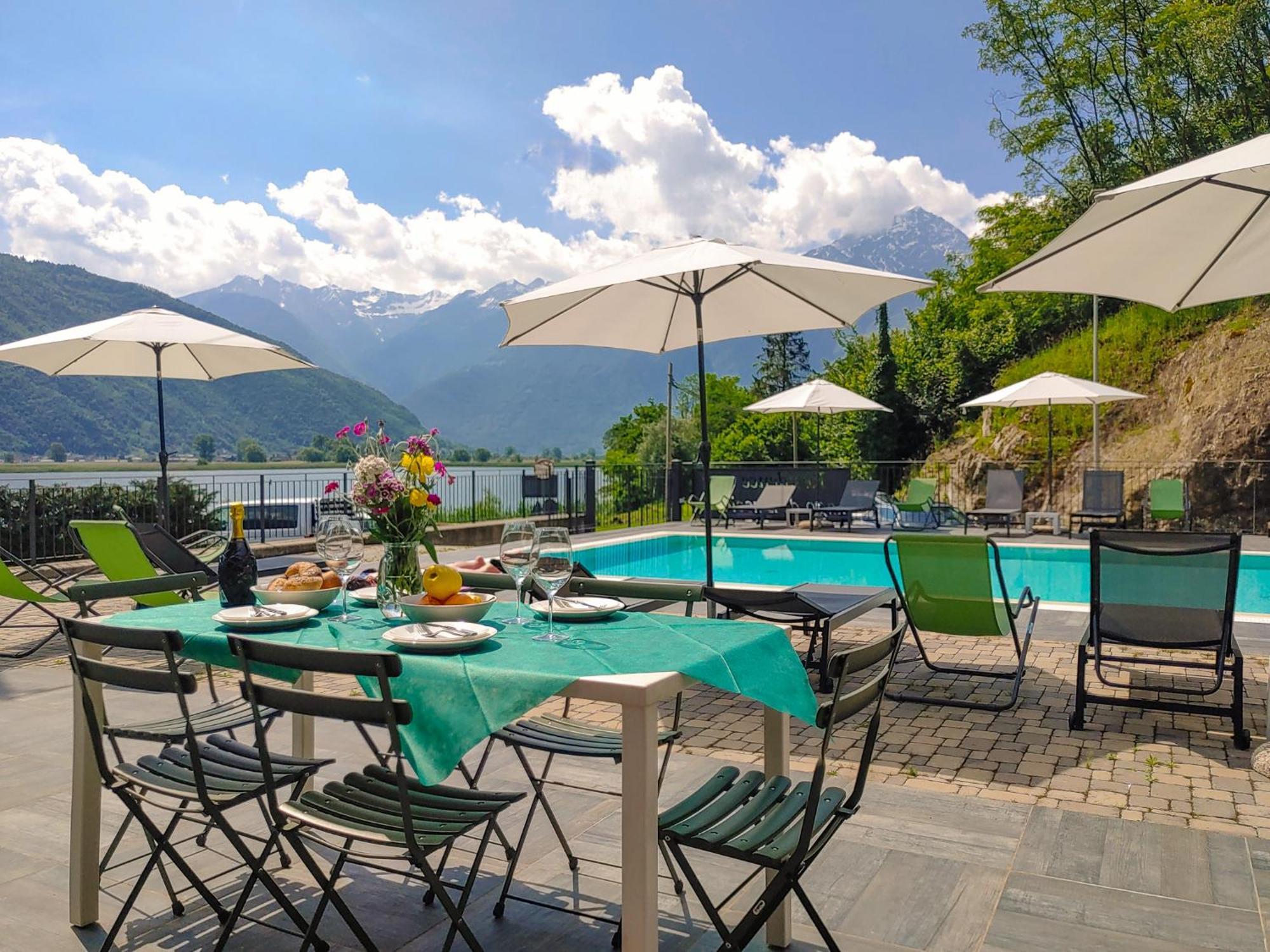 Dascio Emotion Ferienwohnung Mit Terrasse Am See Eksteriør billede
